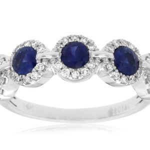 SAPPHIRE & DIAMOND RING