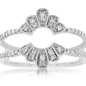 LADIES DIAMOND INSERT RING