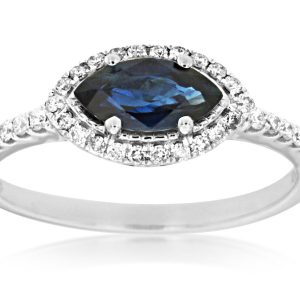 SAPPHIRE & DIAMOND RING