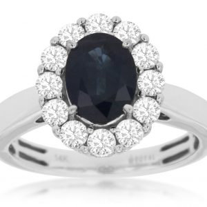 SAPPHIRE & DIAMOND RING