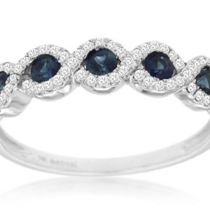 SAPPHIRE & DIAMOND RING