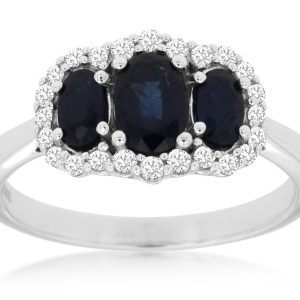 SAPPHIRE & DIAMOND RING