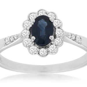 SAPPHIRE & DIAMOND RING