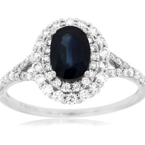 SAPPHIRE & DIAMOND RING