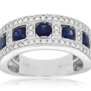 SAPPHIRE & DIAMOND RING