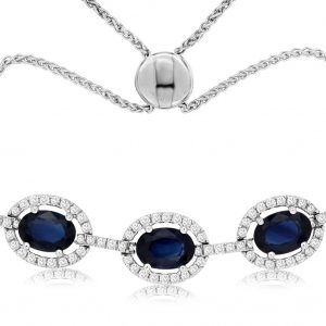 SAPPHIRE & DIAMOND BRACELET