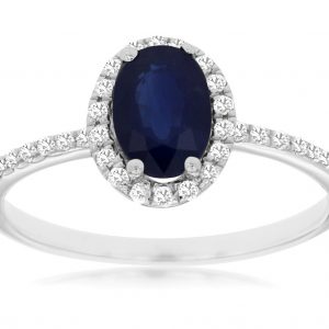 SAPPHIRE & DIAMOND RING