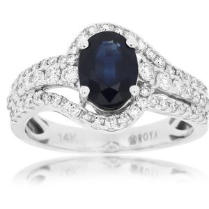 SAPPHIRE & DIAMOND RING