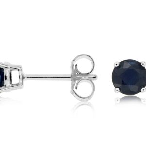 SAPPHIRE & DIAMOND EARRING