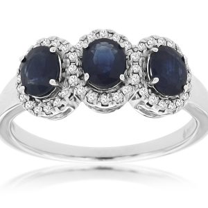 SAPPHIRE & DIAMOND RING