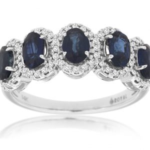 SAPPHIRE & DIAMOND RING