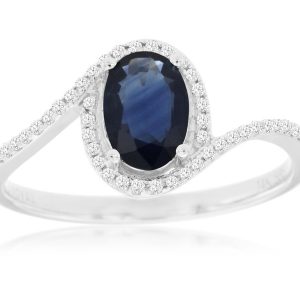 SAPPHIRE & DIAMOND RING