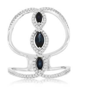 SAPPHIRE & DIAMOND RING