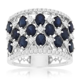 SAPPHIRE & DIAMOND RING