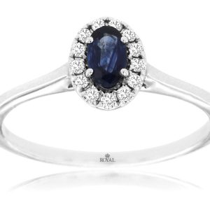 SAPPHIRE & DIAMOND RING