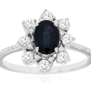 SAPPHIRE & DIAMOND RING