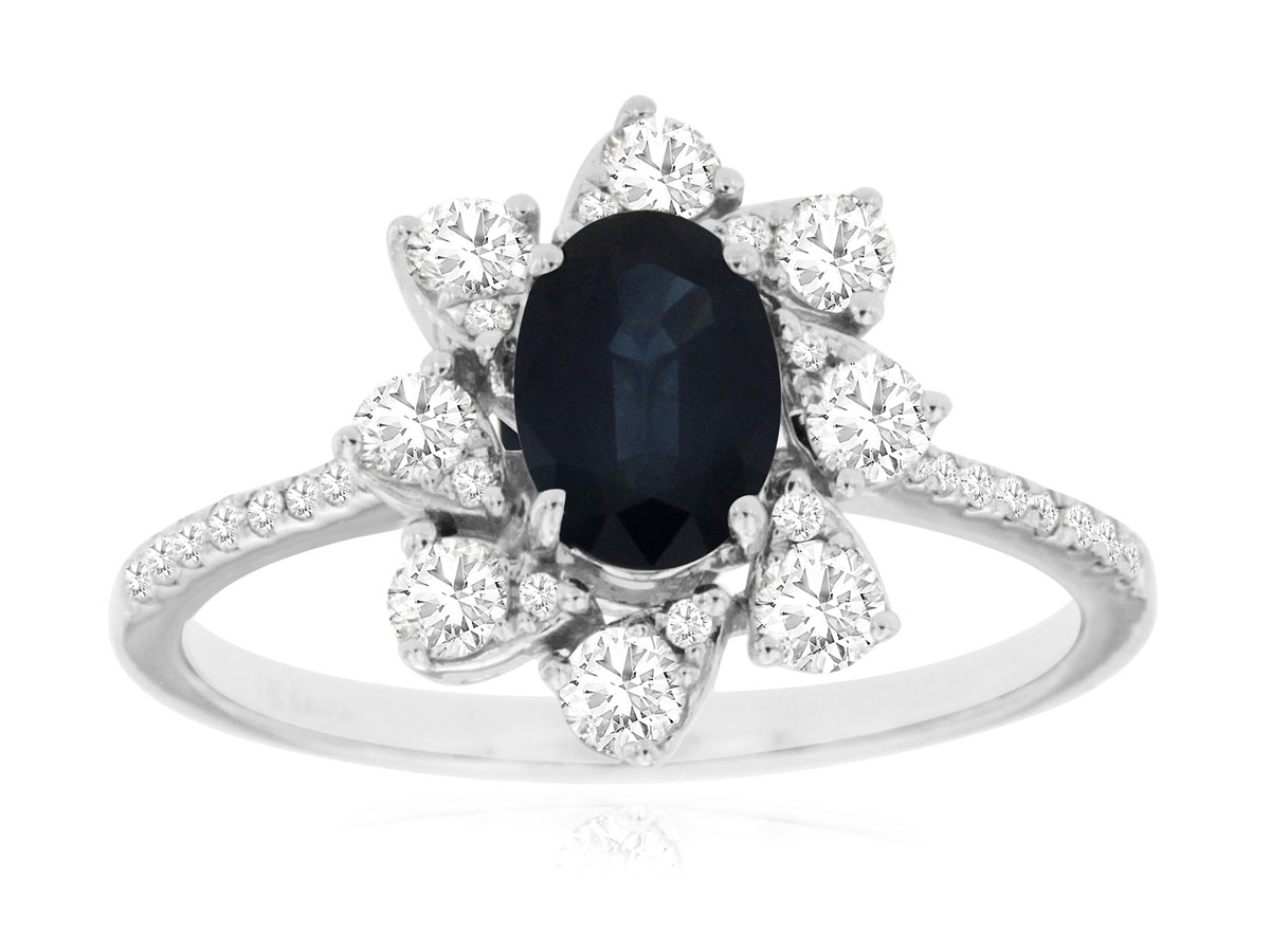 SAPPHIRE & DIAMOND RING