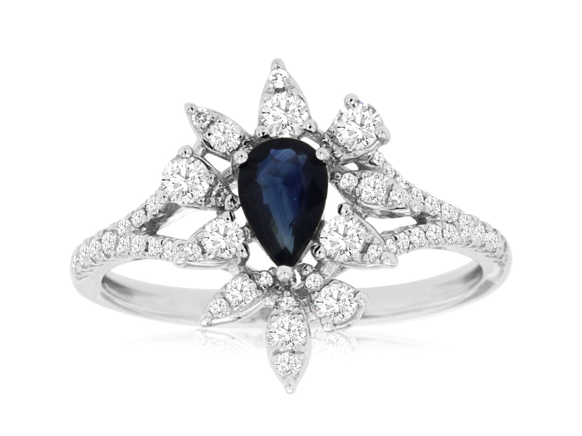 SAPPHIRE & DIAMOND RING
