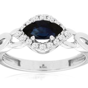 SAPPHIRE & DIAMOND RING