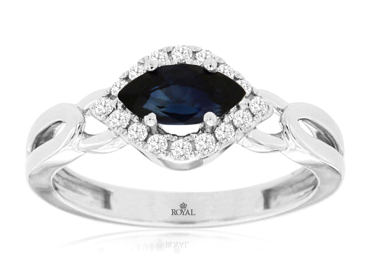 SAPPHIRE & DIAMOND RING