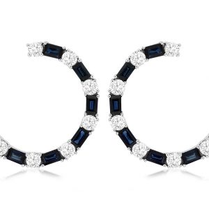 SAPPHIRE & DIAMOND EARRING