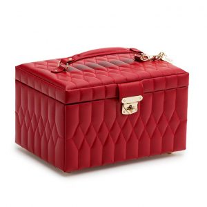 CAROLINE Jewelry Armoire – Red – Medium