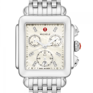 Deco Stainless Diamond Dial Watch