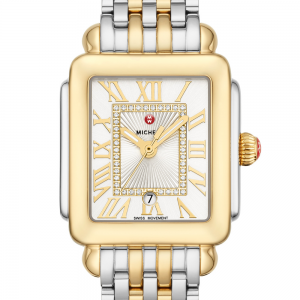 Deco Madison Mid Two-Tone 18K Gold Diamond Dial Watch