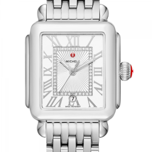 Deco Madison Stainless Diamond Dial Watch