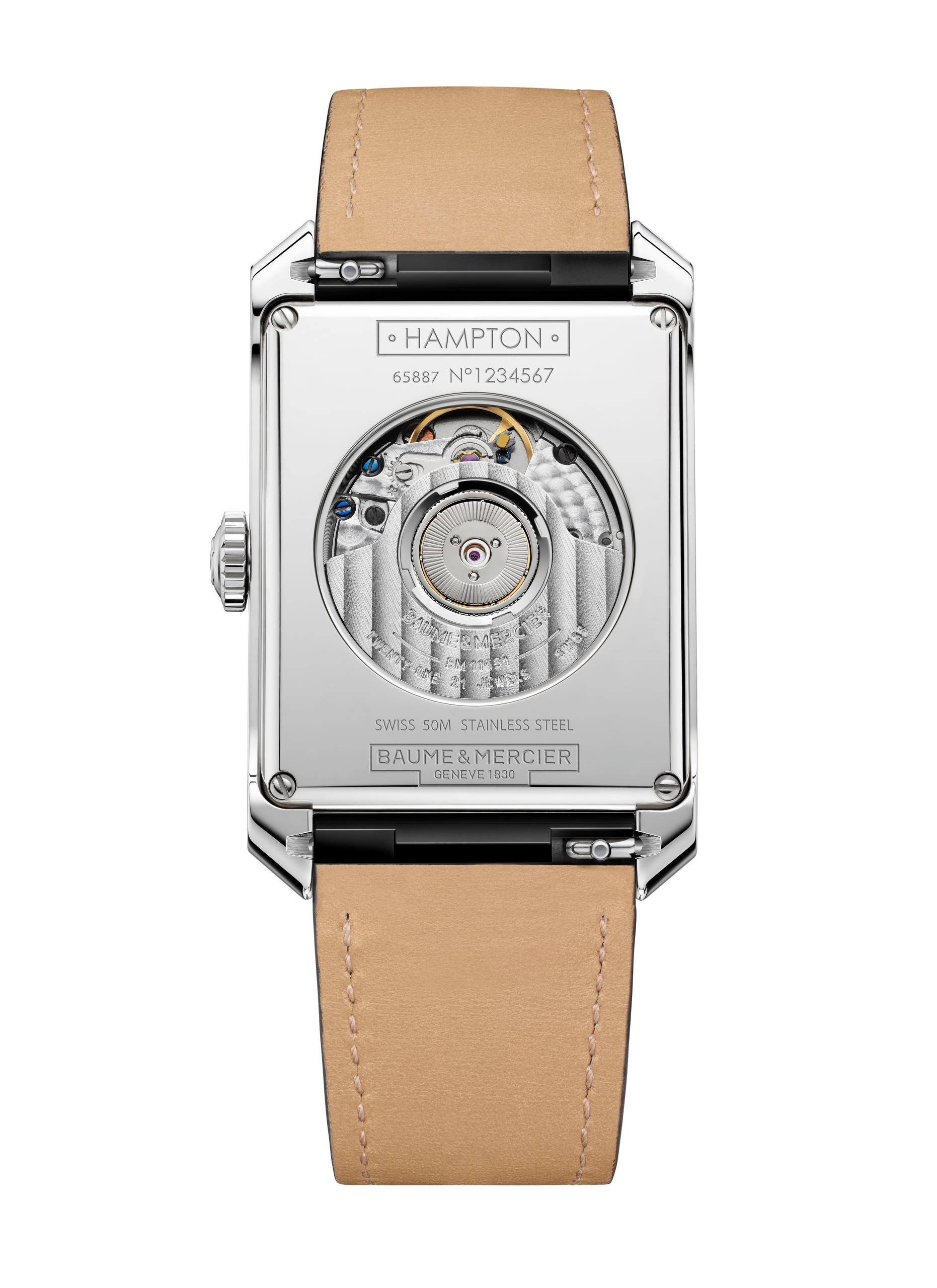 Baume et Mercier - Hampton 10666AUTOMATIC, DUAL TIME, BIG DATE - 48X31MM