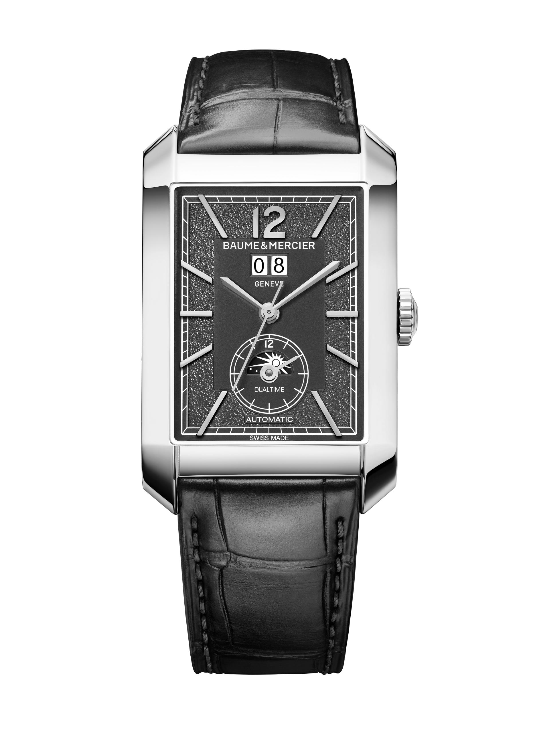 Baume et Mercier - Hampton 10666AUTOMATIC, DUAL TIME, BIG DATE - 48X31MM