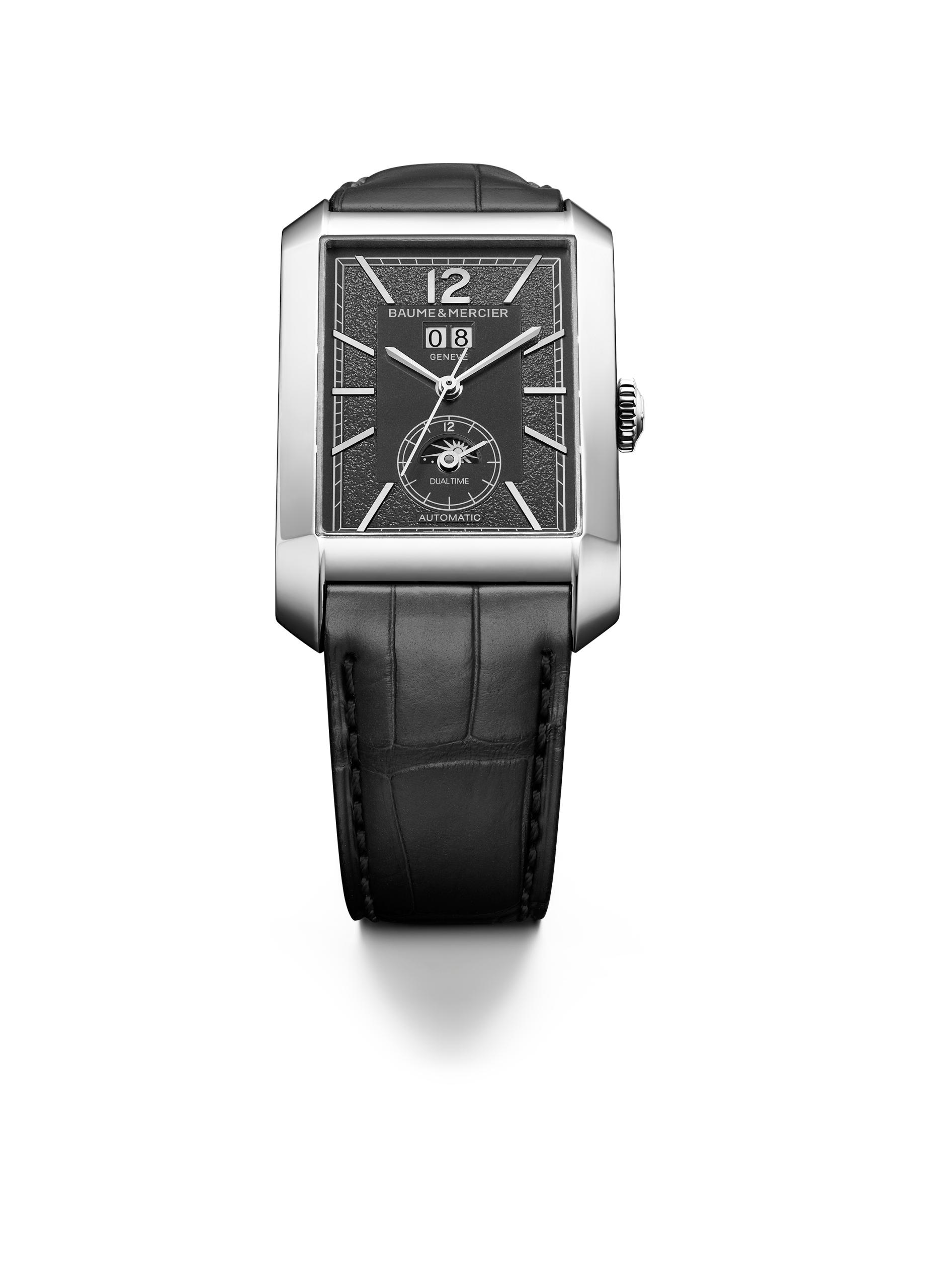Baume et Mercier - Hampton 10666AUTOMATIC, DUAL TIME, BIG DATE - 48X31MM