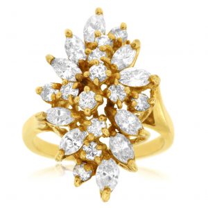LADIES RING ALL DIAMOND