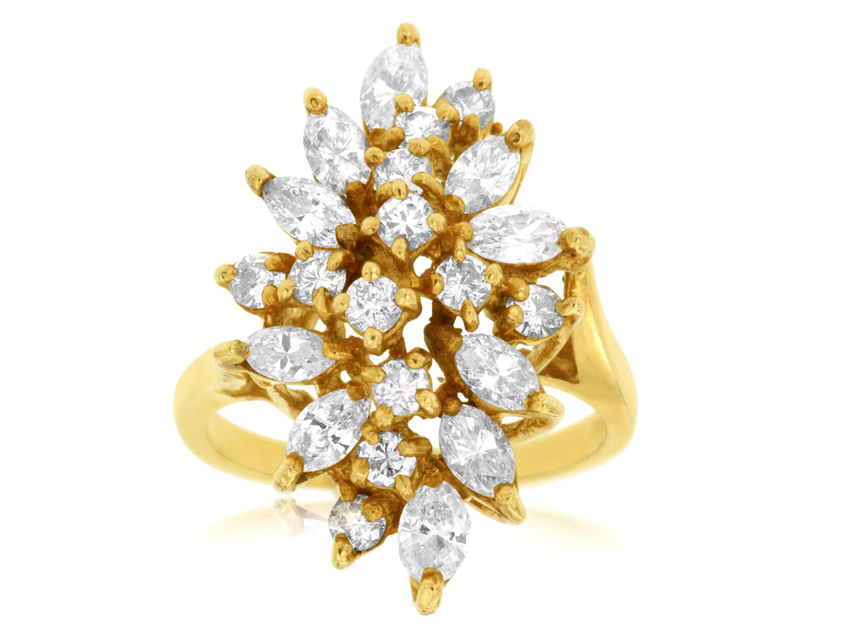 LADIES RING ALL DIAMOND