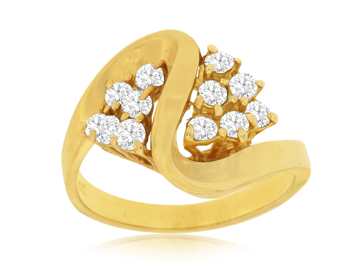 LADIES RING ALL DIAMOND