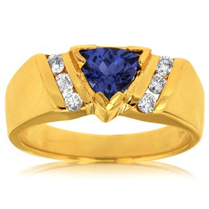 TANZANITE & DIAMOND RING