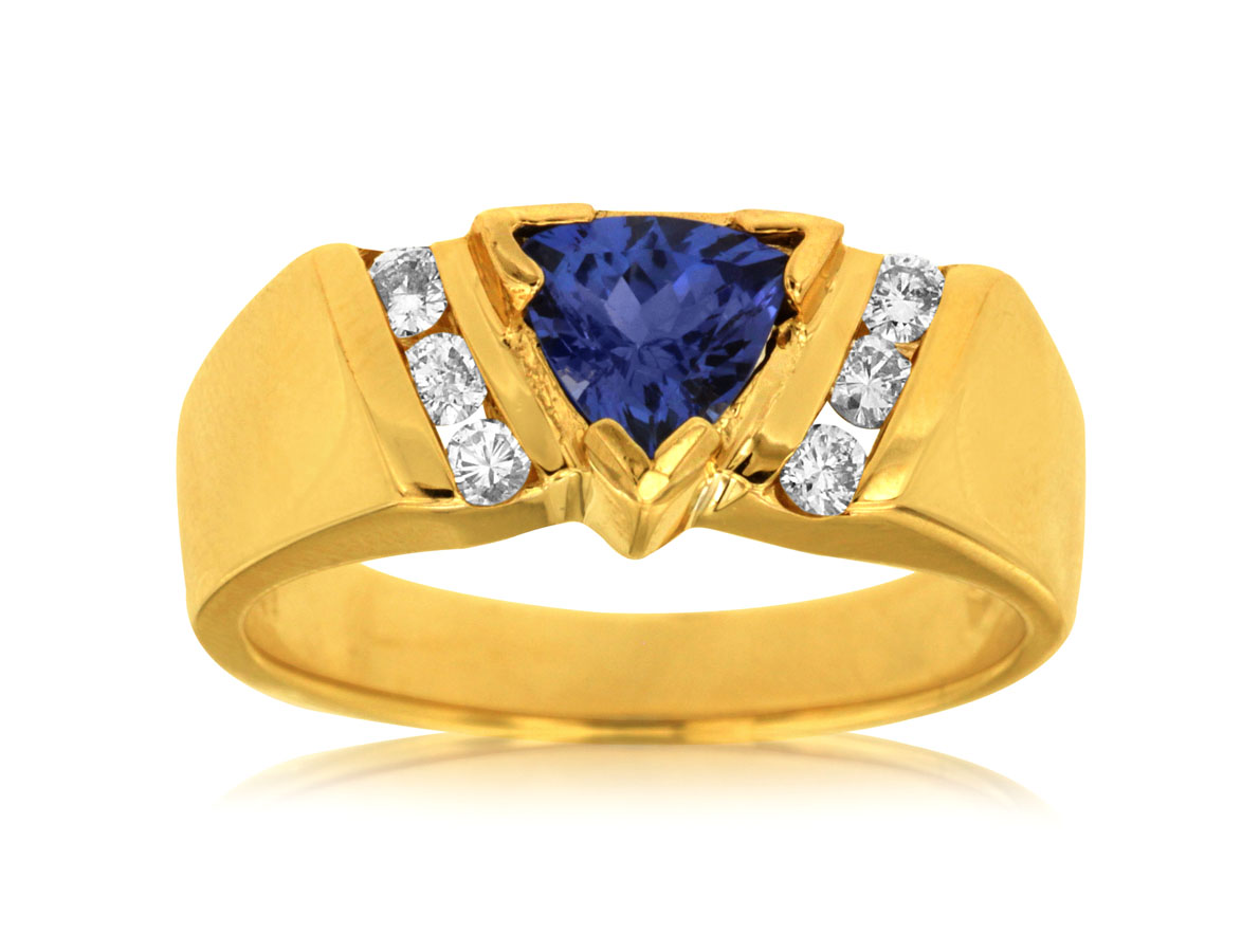 TANZANITE & DIAMOND RING