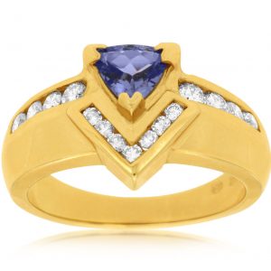 TANZANITE & DIAMOND RING