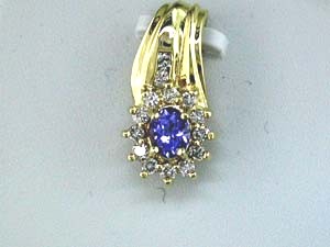 TANZANITE & DIAMOND PENDANT