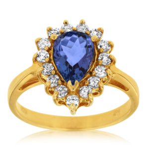 TANZANITE & DIAMOND RING