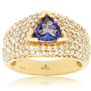 TANZANITE & DIAMOND RING