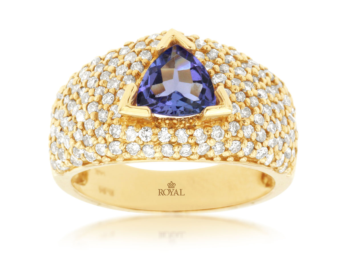 TANZANITE & DIAMOND RING