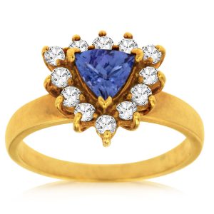 TANZANITE & DIAMOND RING