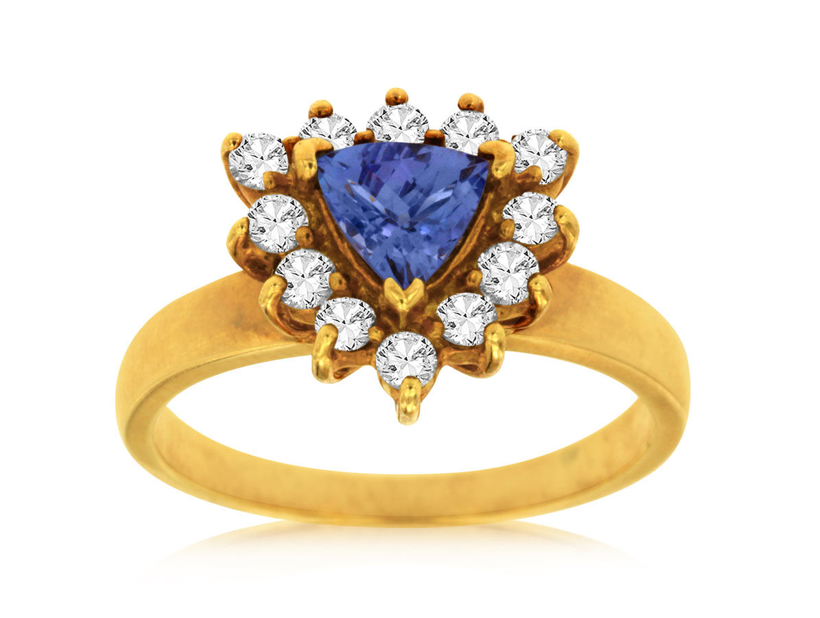 TANZANITE & DIAMOND RING