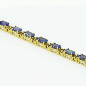 TANZANITE & DIAMOND BRACELET
