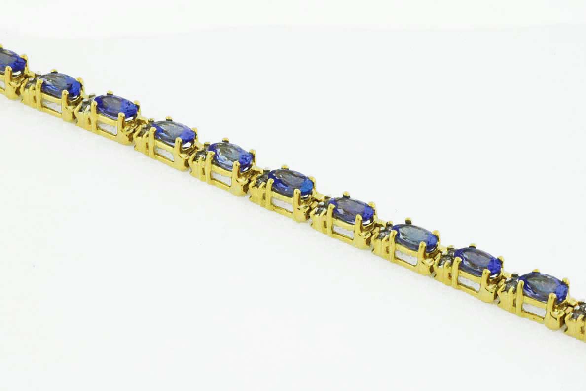 TANZANITE & DIAMOND BRACELET