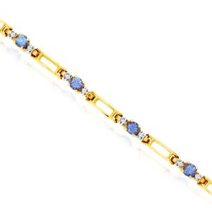 TANZANITE & DIAMOND BRACELET