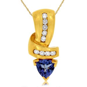 TANZANITE & DIAMOND PENDANT