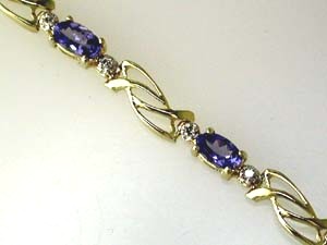 TANZANITE & DIAMOND BRACELET