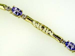 TANZANITE & DIAMOND BRACELET